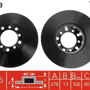 Rabat Tarcza hamulcowa TRW DF1573