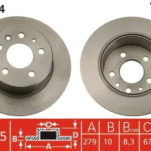 Tylko dziś Tarcza hamulcowa TRW DF1574