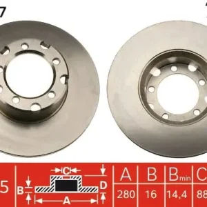 Dodaj do koszyka Tarcza hamulcowa TRW DF1577