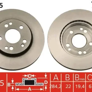 Łatwy zwrot Tarcza hamulcowa TRW DF1585