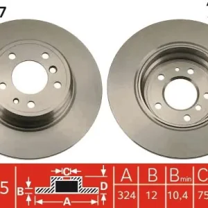 Wyprzedaż Tarcza hamulcowa TRW DF1597