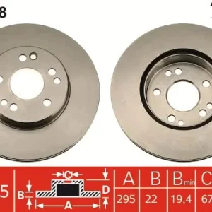 Premium Tarcza hamulcowa TRW DF1598