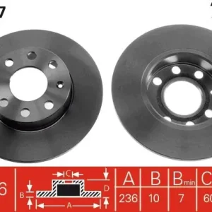 Najlepsza cena Tarcza hamulcowa TRW DF1607