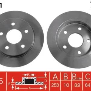 Wybór klientów Tarcza hamulcowa TRW DF1651