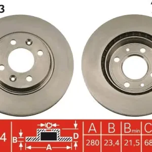 Zamów dziś Tarcza hamulcowa TRW DF1663