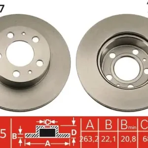 Dodaj do koszyka Tarcza hamulcowa TRW DF1687