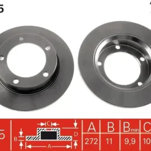 Łatwy zwrot Tarcza hamulcowa TRW DF1725