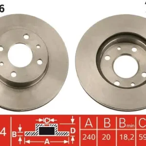 Oferta czasowa Tarcza hamulcowa TRW DF1736