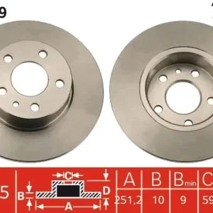 Oferta czasowa Tarcza hamulcowa TRW DF1739