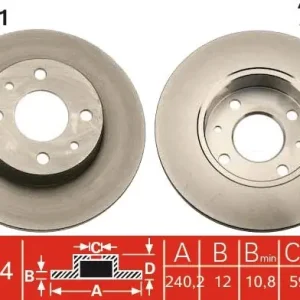 Bezpieczna płatność Tarcza hamulcowa TRW DF1791
