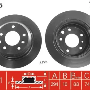 Ostatnie sztuki Tarcza hamulcowa TRW DF1805
