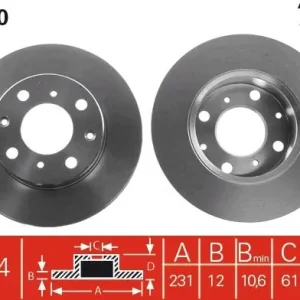Popularny Tarcza hamulcowa TRW DF1810