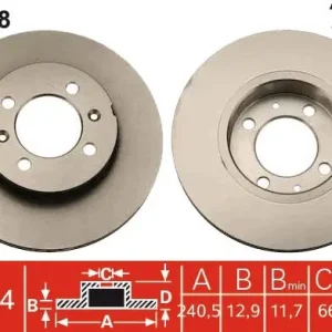 Oferta czasowa Tarcza hamulcowa TRW DF1828