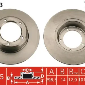 Nowy Tarcza hamulcowa TRW DF1833