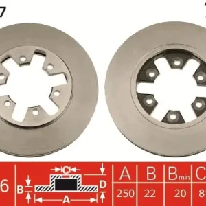 Do wyczerpania zapasów Tarcza hamulcowa TRW DF1957