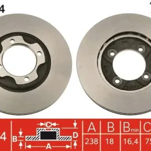 Cena promocyjna Tarcza hamulcowa TRW DF1964