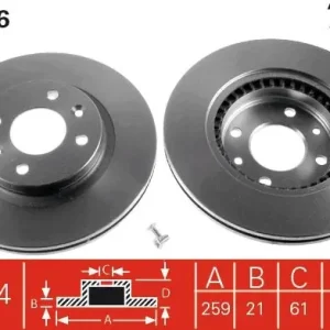 Do wyczerpania zapasów Tarcza hamulcowa TRW DF2586