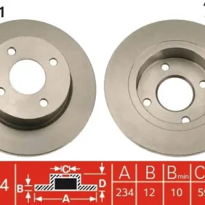 Oferta czasowa Tarcza hamulcowa TRW DF2611