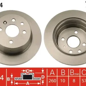 Nie przegap Tarcza hamulcowa TRW DF2614