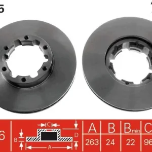 Łatwy zwrot Tarcza hamulcowa TRW DF2625