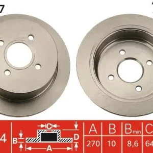 Łatwy zwrot Tarcza hamulcowa TRW DF2647