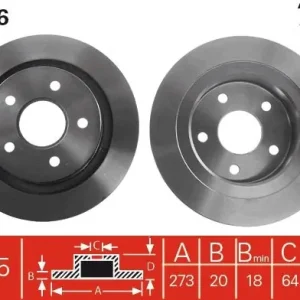 Ograniczona ilość Tarcza hamulcowa TRW DF2676