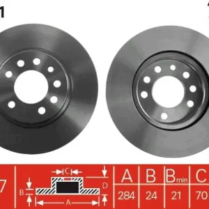 Nowy Tarcza hamulcowa TRW DF2681