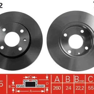 Popularny Tarcza hamulcowa TRW DF2682