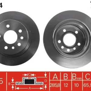 Sprawdź teraz Tarcza hamulcowa TRW DF2714