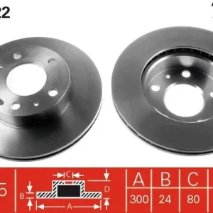 Tylko do końca tygodnia Tarcza hamulcowa TRW DF2722