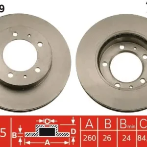 Do wyczerpania zapasów Tarcza hamulcowa TRW DF2739