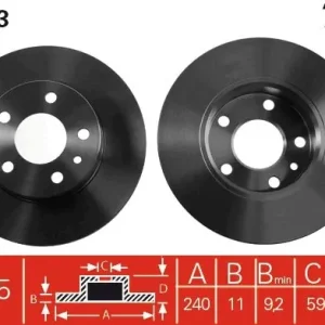 Wyprzedaż Tarcza hamulcowa TRW DF2763