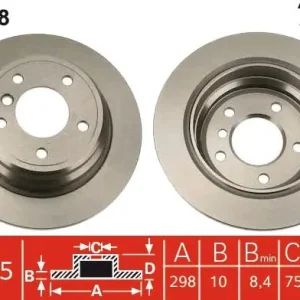 Dodaj do koszyka Tarcza hamulcowa TRW DF2768