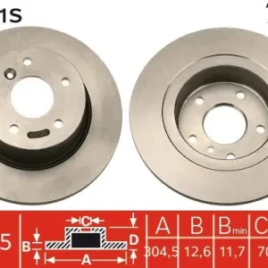 Kup teraz Tarcza hamulcowa TRW DF2791S