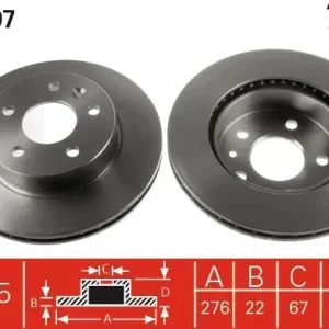 Wyprzedaż Tarcza hamulcowa TRW DF2797