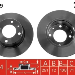 Oferta limitowana Tarcza hamulcowa TRW DF2799