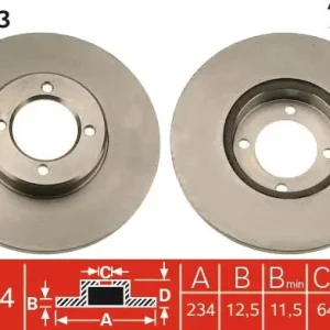 Wyjątkowa oferta Tarcza hamulcowa TRW DF3043