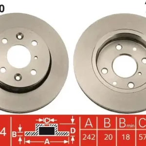 Sprawdź teraz Tarcza hamulcowa TRW DF4020