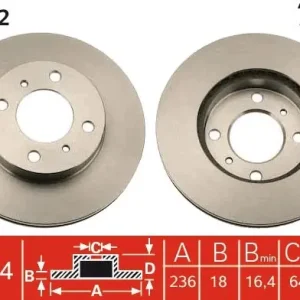 Ostatnie sztuki Tarcza hamulcowa TRW DF4022