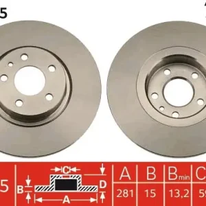 Cena promocyjna Tarcza hamulcowa TRW DF4025
