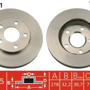 Bestseller Tarcza hamulcowa TRW DF4041