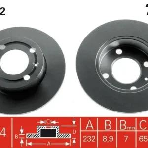 Dostępne od ręki Tarcza hamulcowa TRW DF4062