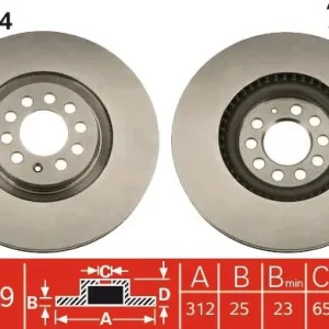 Bestseller Tarcza hamulcowa TRW DF4064