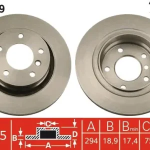 Nowy Tarcza hamulcowa TRW DF4069