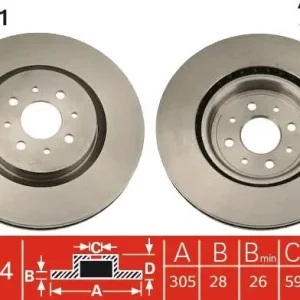 Oferta limitowana Tarcza hamulcowa TRW DF4071