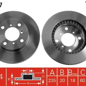 Bezpieczna płatność Tarcza hamulcowa TRW DF4117