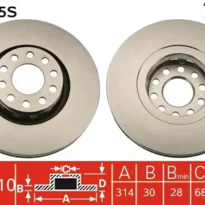 Popularny Tarcza hamulcowa TRW DF4125S