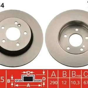 Dostępne od ręki Tarcza hamulcowa TRW DF4134