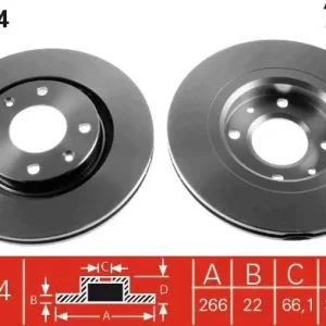 Nowy Tarcza hamulcowa TRW DF4184