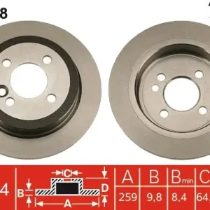 Wybór klientów Tarcza hamulcowa TRW DF4198